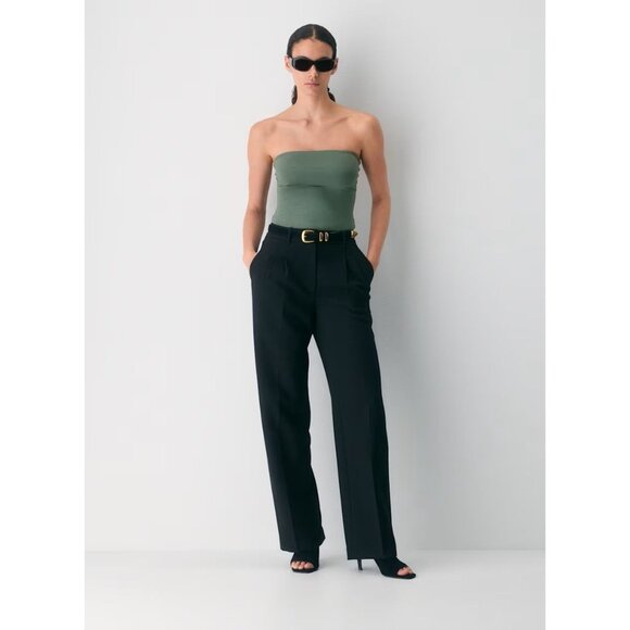 Babaton Tops - Aritzia Babaton Contour Second Skin Tube Top in Sagesse Green Size S
